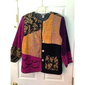 indigo man colorful womans large jacket